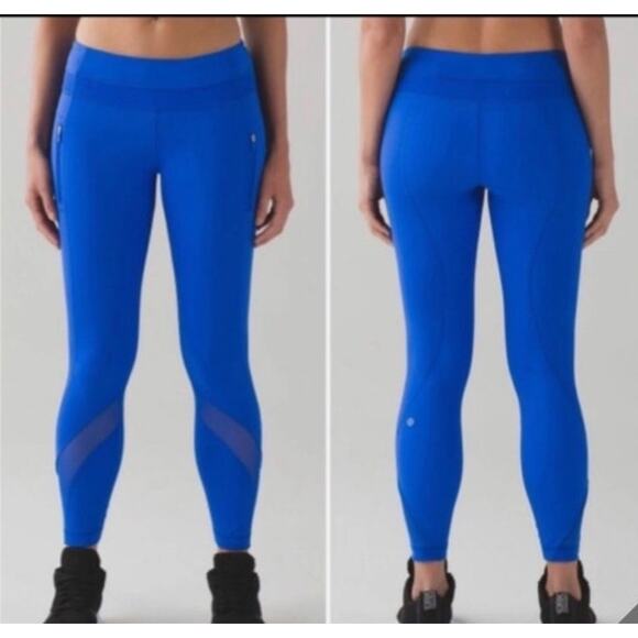 Lululemon Inspire Tight II Cerulean Blue Size 6 Crop 26" - Picture 1 of 9